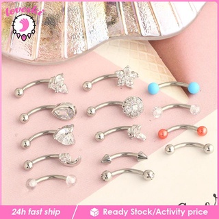 Eyebrow Barbell Earrings Stainless Steel Barbell Eyebrow Ring for Men Women