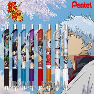 Gintama × Pentel กินทามะ ==&gt;ปากกากินทามะ Energel หมึกดำ 0.5