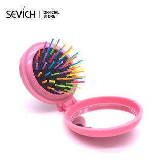 SEVICH หวีนวดหนังศีรษะขนาดเล็กพร้อมกระจกนุ่ม Mini Comb