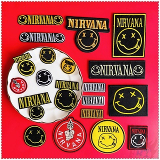 Rock And Roll Band : Nirvana แผ่นแพทช์ปักลายสําหรับตกแต่งเสื้อผ้า 1 ชิ้น