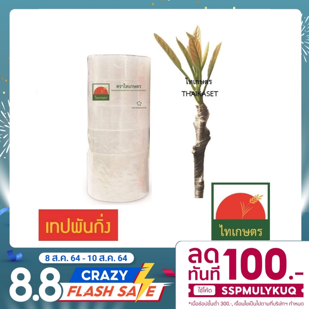 เทปพันกิ่ง สำหรับ ติดตา เสียบยอด ทาบกิ่ง