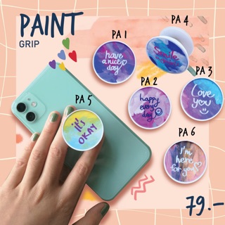 Griptok / ที่ติดหลังมือถือ+แผ่นกระดาษแข็งเคลือบใสรองหลังเคส (ไม่มีเคสให้ค่ะ) สินค้าพร้อมส่ง