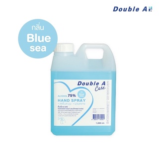 แอลกอฮอล์ 75%Double A Care  กลิ่น Blue sea ขนาด 1,000 ml.