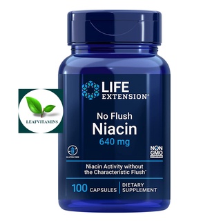 Life Extension No Flush Niacin 640 mg / 100 Capsules