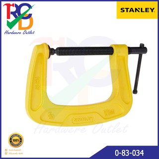 Stanley 83-034  จีแคลมป์ 4"(100mm.) G-Clamp Max Steel