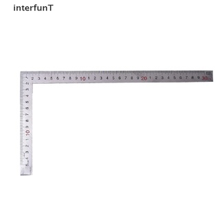 [InterfunT] Stainless Steel 15x30cm 90 Degree Angle Metric Try Mitre Square Ruler Scale