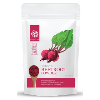 Feaga Life Organic Beetroot Powder 150 g.ผงบีทรูท อาหาร เครื่องดื่มผงสำเร็จรูป เพื่อสุขภาพ พร้อมชง