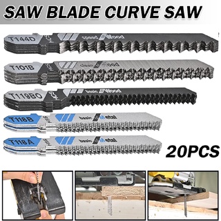 20 PCS Jigsaw Blades Set Assorted T-Shank Replacement Jig Saw Blades