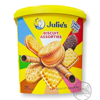 Julies Bizcuit Assorteds [จูลีห์บิสกิตถัง] ปริมาณ 530g