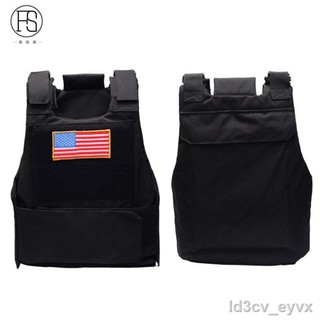 ส่วนลดสินค้าใหม่❒♞เสื้อกั๊กยุทธวิธี American Blackhawk 600D เสื้อกั๊กกลางแจ้งสำหรับผู้ชายที่ทนทานต่อการแทง CS (สามารถใส่