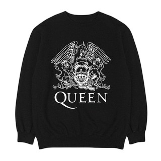 Queen - ที่วางแขน | เพลง CREWNECK | เสื้อกันหนาว BAND | Unisex | Merch เครื่องดนตรี | ร็อคคลาสสิก |Freddie MERCURY