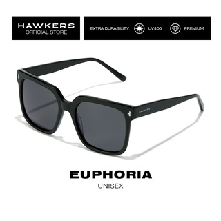 HAWKERS POLARIZED Black Dark EUPHORIA แว่นกันแดด เหมาะสำหรับผู้ชาย และผู้หญิง สามารถป้องกันรังสี UV400 สินค้าดีไซน์ออกแบบจากประเทศสเปน. Sunglasses for Men and Women, unisex. HEUP22BBXP