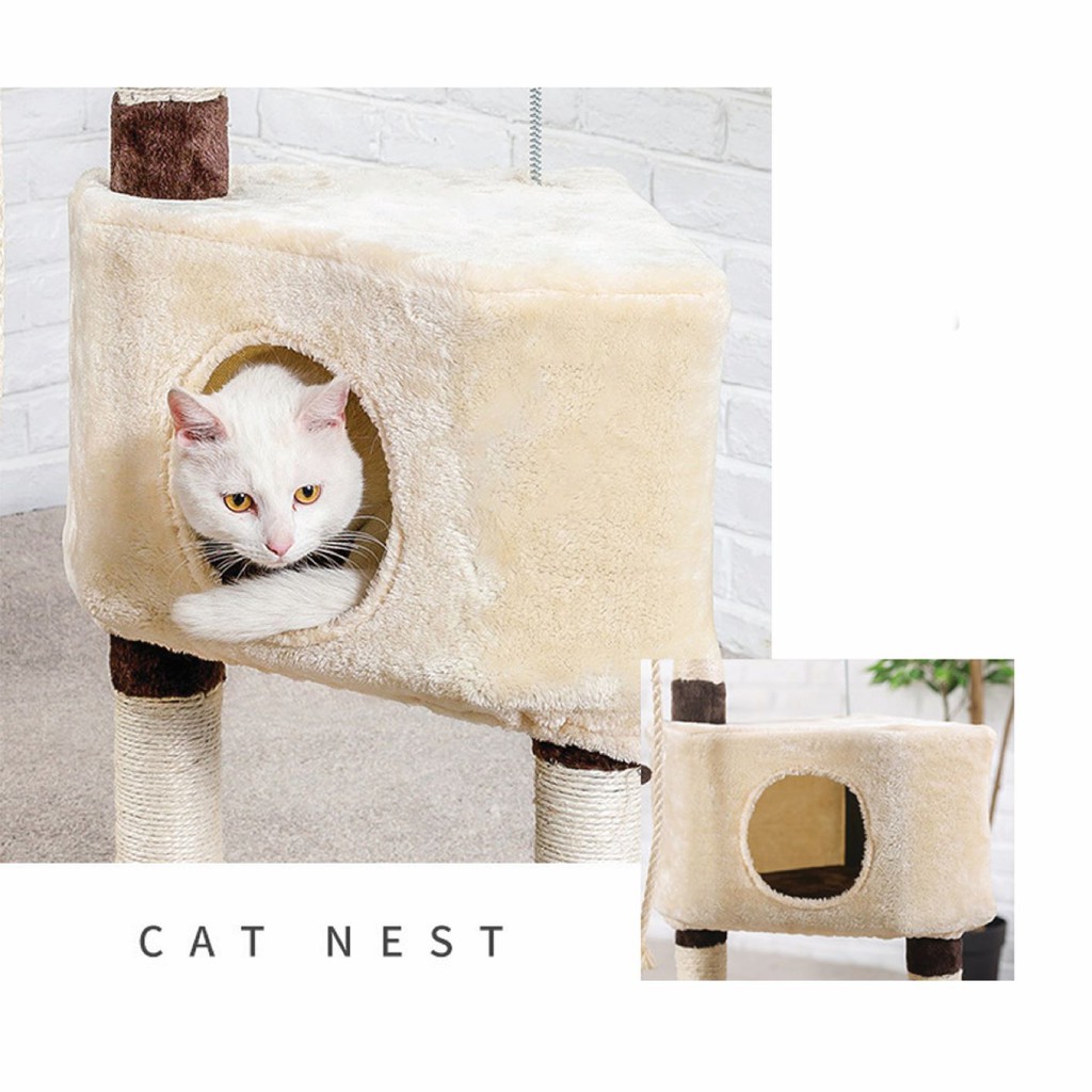 [โค๊ดส่วนลด] My Paws คอนโดแมวนำเข้า เกรดพรีเมียม สูง139 ซม. รับน้ำหนักได้ถึง 12 kg. บ้านแมว ของเล่นแ