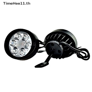 【TimeHee11】ไฟตัดหมอก Led 6 ดวง 12V-85V สําหรับติดด้านหน้ารถมอเตอร์ไซค์ 2 ชิ้น