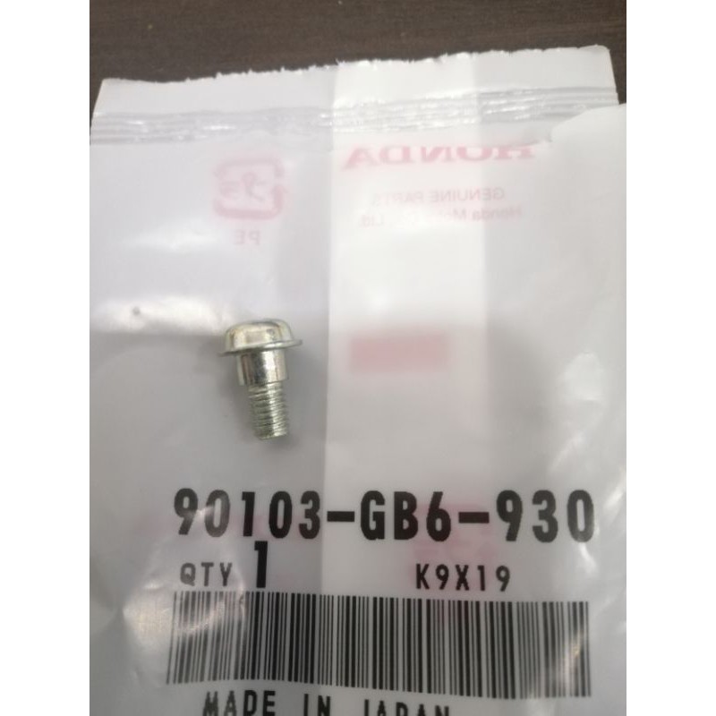 90103-GB6-930 ฝาครอบจับสกรูพิเศษ Honda Gb6 Fame