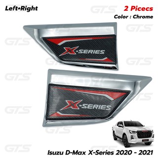 ครอบแก้ม ครอบแก้มข้างประตู โลโก้ X-Series ข้างซ้าย+ขวา 2 ชิ้น สำหรับ Isuzu D-Max D-Max X-Series 4WD ปี 2020-2022