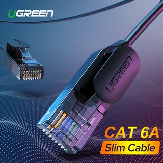 Ugreen (NW122-Slim Cable )Pure Copper Round Patch Ethernet Cat6 A 10Gbps Network Cable Patch Cord Lan Cable RJ45