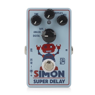 Caline CP-513 Simon Super Delay แป้นเหยียบเอฟเฟคกีตาร์ไฟฟ้า พร้อมตัวเลือกดิจิทัล อะนาล็อก และเทป True Bypass อุปกรณ์เสริมกีตาร์ไฟฟ้า