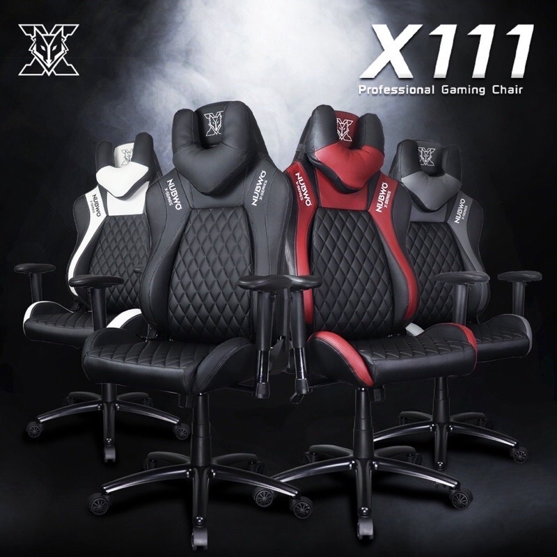 GAMING CHAIR (เก้าอี้เกมมิ่ง) NUBWO X SERIES X111 (NBCH-X111) สีดำ Super Black