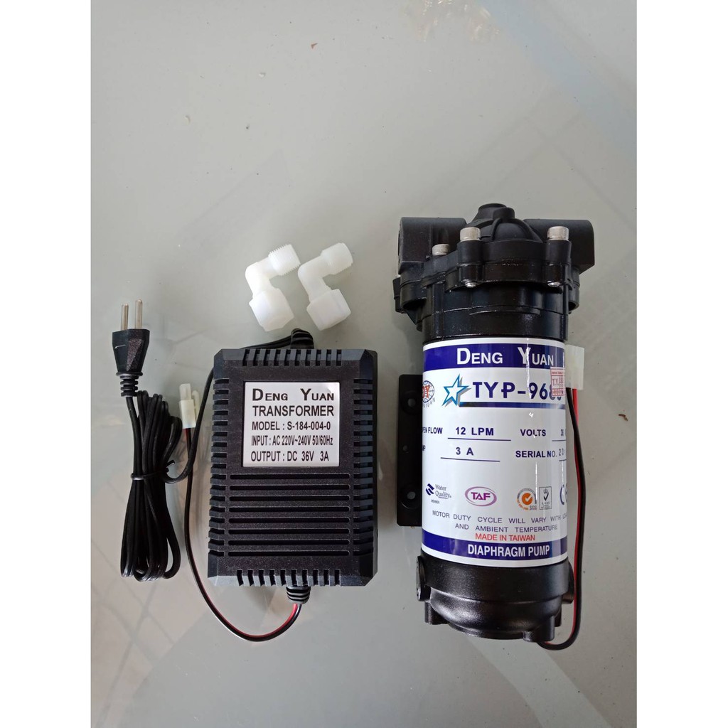 ปั้มจ่ายน้ำ Deng Yuan รุ่น TYP-9688 สำหรับ ตู้น้ำหยอดเหรียญ ปั้มเด้งหยวน รุ่น TYP-9688 ใช้ไฟ 36VDC พ