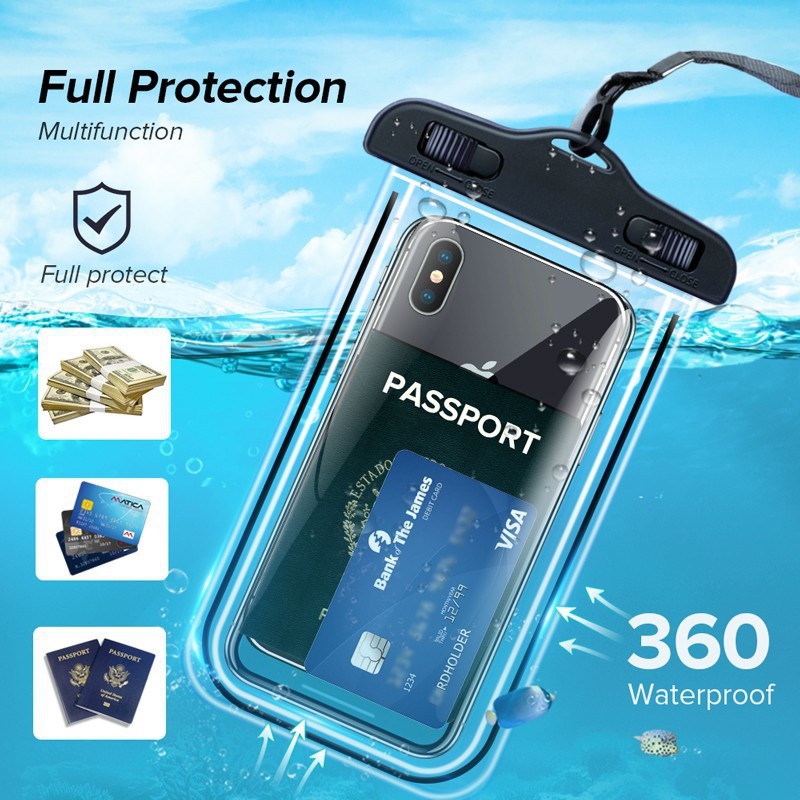❤สต็อกพร้อม❤30M เคสโทรศัพท์ใต้น้ํา Universal Waterproo เคสโทรศัพท์กันน้ํา Universal PVC ใต้น้ํากระเป๋าโทรศัพท์กรณี