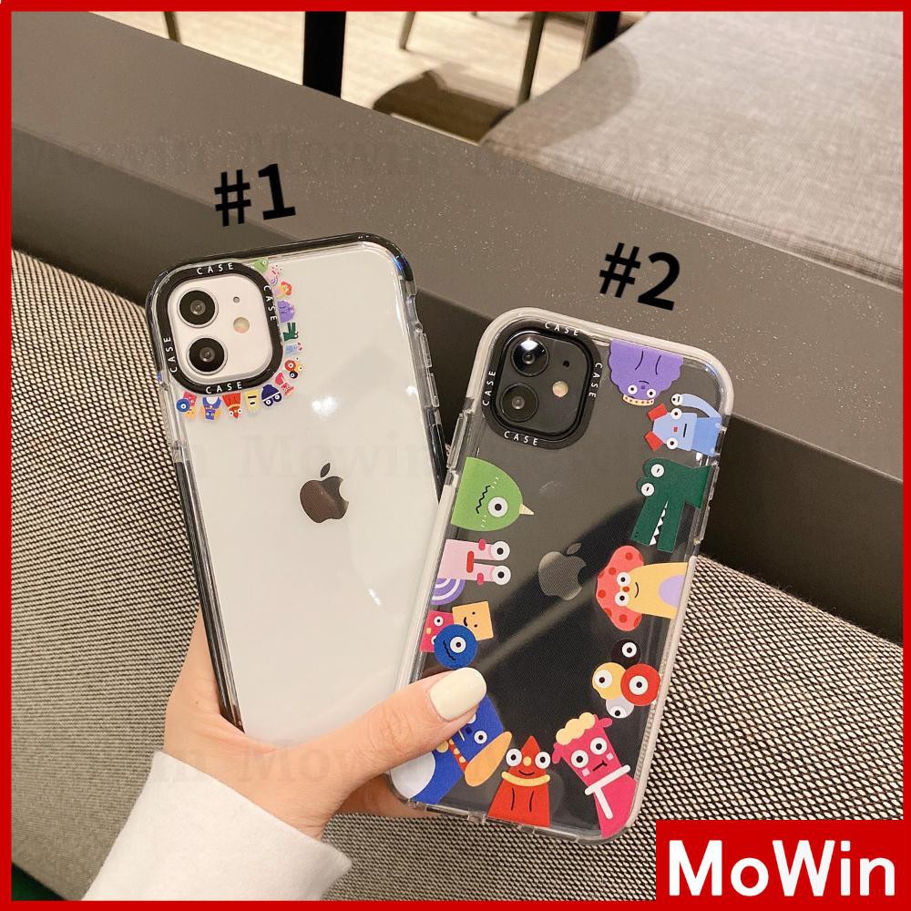 เคสและซองมือถือ❇❈Mowin - เคส iPhone เคสไอโฟนเคสนิ่ม TPU ใสการ์ตูนน่ารักสำหรับ 12 Pro Max XS mini 7pl