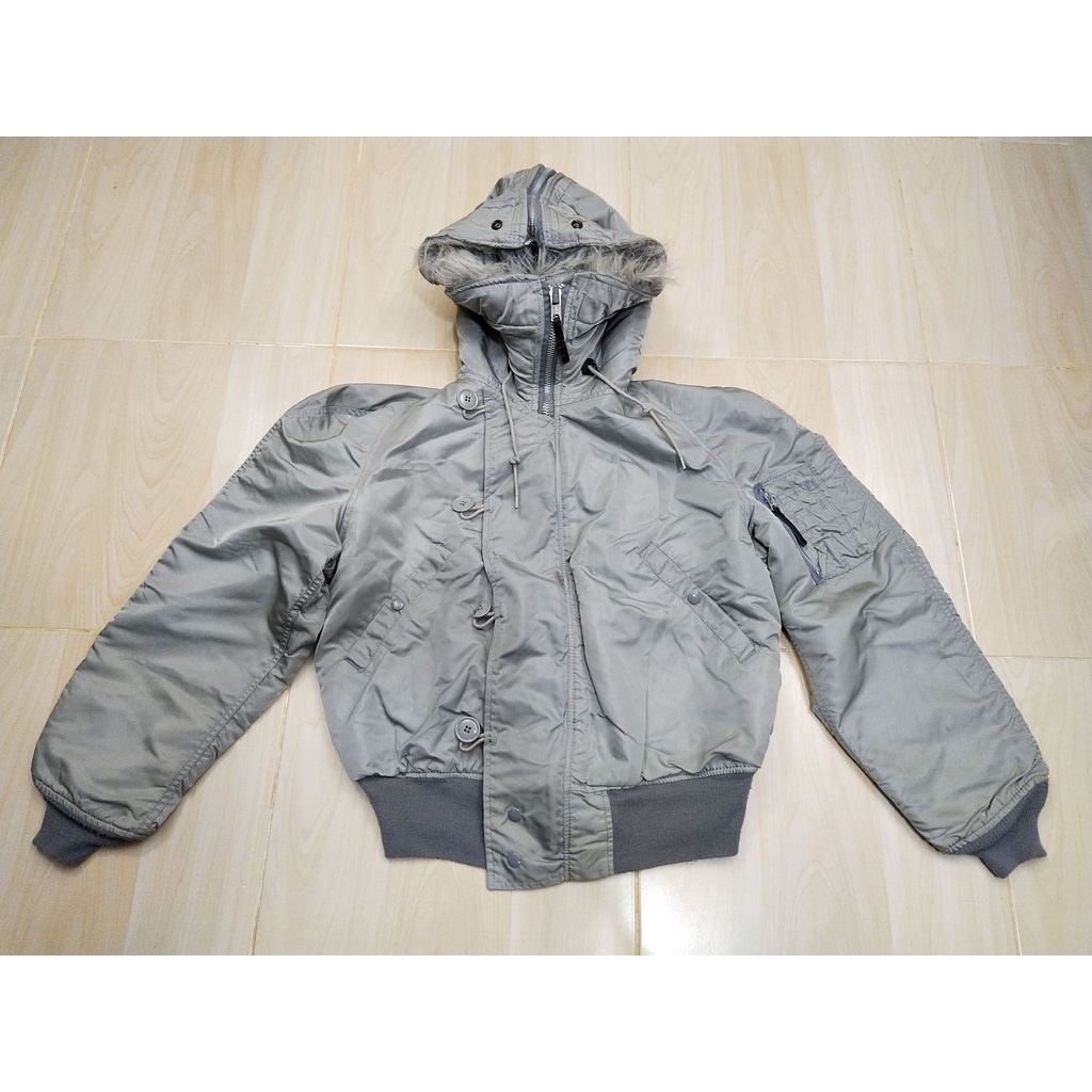Jacket นักบิน N-2B สีเทาบรอนซ์ ( N010 ) ผลิตโดย Alpha Industries. Inc.(Made in U.S.A.) ขนาด MEDIUM