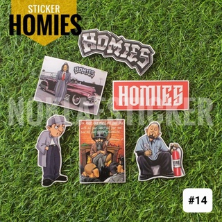 สติ๊กเกอร์Homies แมคซิกัน 🤡 Stickers PVCอย่างดีแปะทั่วไปกันน้ำ💯 1ชุด6ใบ