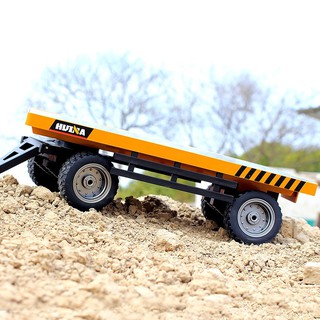 Alloy Flatbed Trailer ลากจูงรถ สเกล1:10  Hui na  toys_1578