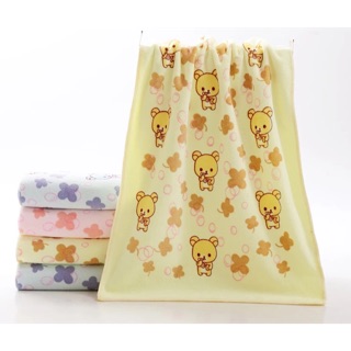 ผ้าเช็ดตัวรูปหมีHappybear หนัก240g และ Afsof bear หนัก360g