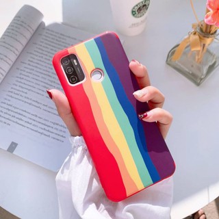 Supercase🧸For iPhone Oppo Vivoเคสสายรุ้ง Rainbow Stripes Phone Case