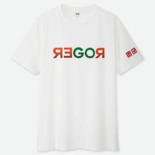 [พร้อมส่ง] Uniqlo Roger Federer เสื้อยืดลําลอง ผ้าฝ้าย แขนสั้น พิมพ์ลาย ใส่สบาย