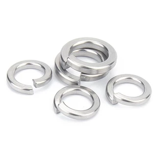 แหวนสปริง แหวนรอง กันคลาย สแตนเลส 304 M4 M5 M6 M8 M10 / Spring Washer Stainless Steel SUS304