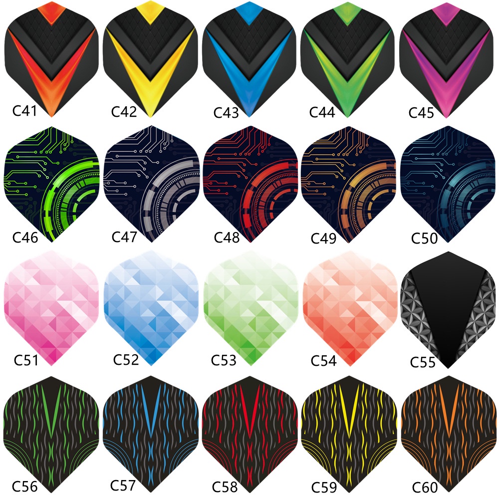อุปกรณ์เสริม Darts Flights Dart Wings Dart 3 ชิ้น