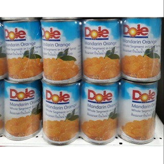 Dole โดล ส้มแมนดารินในน้ำเชื่อม บรรจุกระป๋อง 425g/กระป๋อง แพ็คละ3กระป๋อง My FooD Dole Dole Mandarin Orange in Syrup, Can