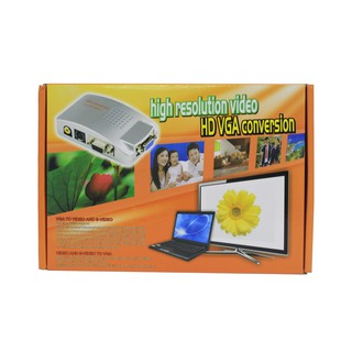 ตัวแปลงสัญญาณภาพ VGA to AV  and S-Video  Converter