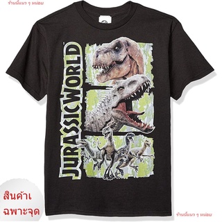 2022 Jurassic World Big Officially Licensed Graphic Tee เสื้อยืดพิมพ์ลาย แฟชั่น ไดโนเสาร์ เสื้อยืดผู้ชายและผู้หญิง