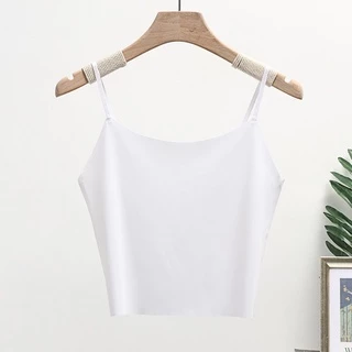 เสื้อสายเดี่ยวครึ่งตัวปรับสายได้ เสื้อซับใน ผ้าญี่ปุ่นยืดเย็นสบาย