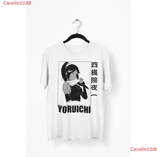 Carelin1188 2022 เสื้อยืดคอกลมแขนสั้นพิมพ์ลาย Bleach Yoruichi Manga Anime สีดําลาย Yoruichi sale