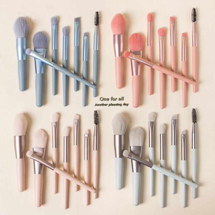 🔥พร้อมส่ง 🔥 แปรงแต่งหน้าmini H25 brush set เซต8ชิ้น  แปรงปัดแก้ม แปรงไฮไลท์ แปลงแต่งหน้า Make up bru