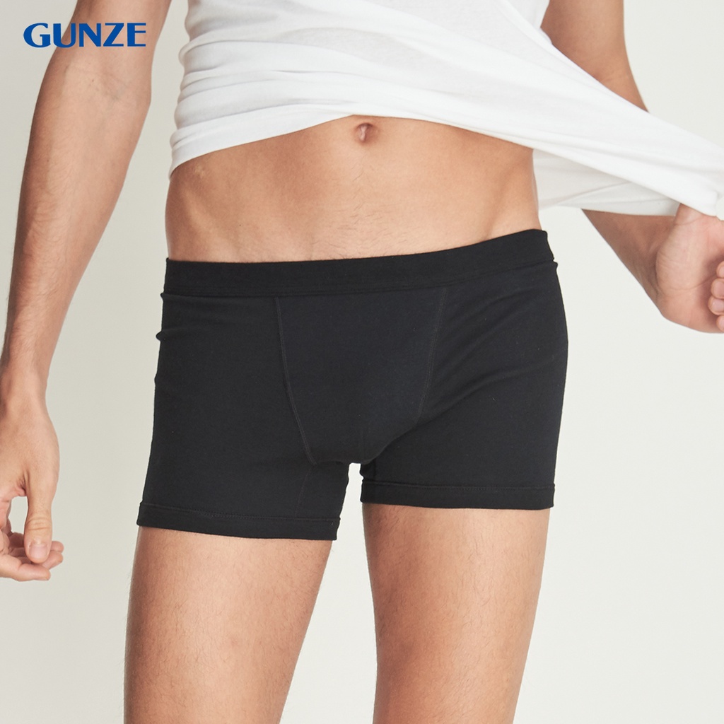 [Pack 2] GUNZE กางเกงในชาย Boxer สีดำ รุ่น GS7604