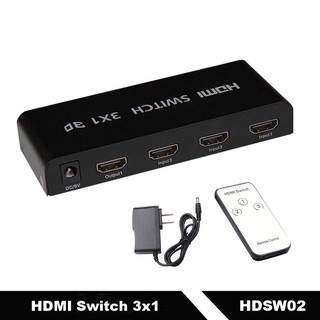 BOX HDMI switch SELECTED full hd 3D เข้า3ออก1 เพิ่มhdmiให้ tv