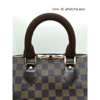 หูถักไหมคอตตอนแท้100%(ไหมนำเข้าจากยุโรป)​ใส่ Lv Speedy​, Alma