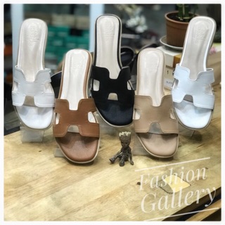 **มีเก็บปลายทาง**รองเท้าแตะ สวม ปั้ม Hermes สินค้าไทย งานคุณภาพ100% พร้อมส่ง**ส่งเร็วมาก**
