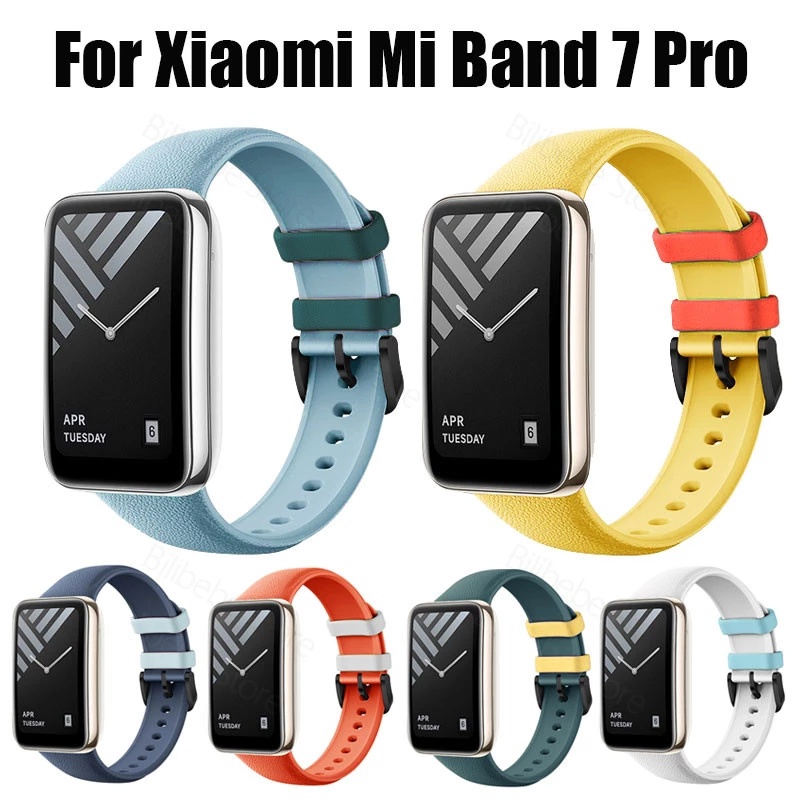 สายหนัง สําหรับ Xiaomi Mi Band 7 Pro 7pro สายรัดข้อมือซิลิโคน สําหรับ Mi Band 7 Pro อุปกรณ์เสริม