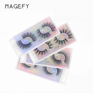 Magefy ขนตาปลอม 3D ขนมิงค์นุ่มเป็นธรรมชาติ 5ชิ้น