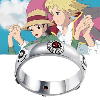 แหวนนิ้วมือ ประดับเพชร รูปการ์ตูนอนิเมะ Howls Moving Castle Sophie สไตล์วินเทจ เรียบง่าย เหมาะกับของขวัญงานแต่งงาน สําหรับผู้หญิง