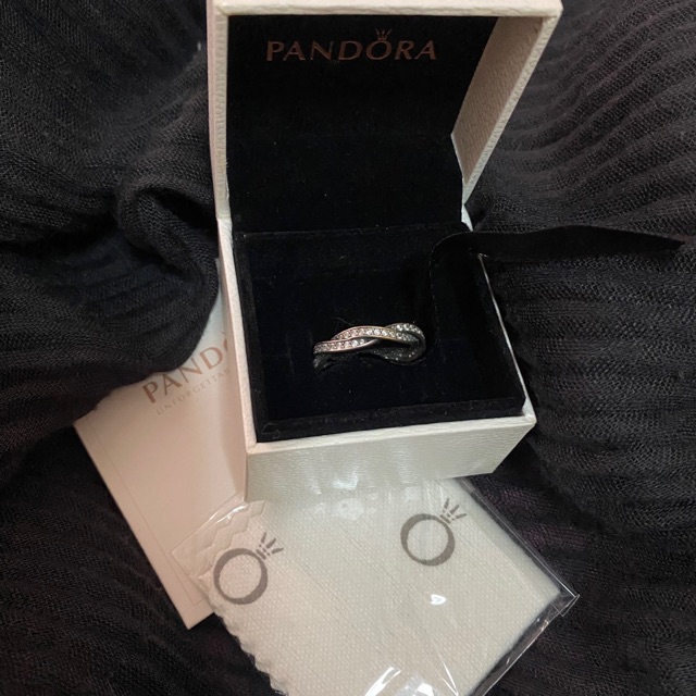 Pandora ของแท้ แหวนเงินแท้ 925 มือสองขนาด 54