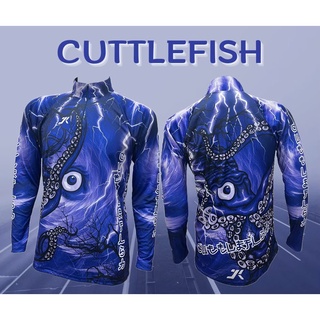 JK Thailand เสื้อตกปลา CUTTLEFISH ป้องกันรังสี UV 80% แห้งเร็ว