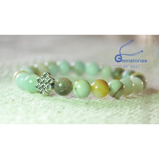 Gemstones By Boat : สร้อยข้อมือหินอมาโซไนต์ : Amazonite : หินขนาด 7 มิลลิเมตร (ข้อมือไม่เกิน 17 เซนติเมตร)